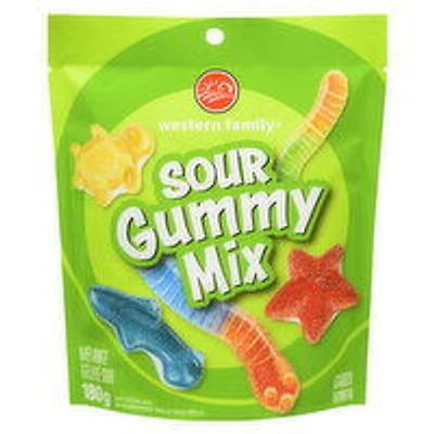 Western Family - Sour Gummy Mix Candy, 180 Gram