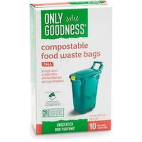 Only Goodness - Compostable Food Waste Bags, Tall, 10 Each