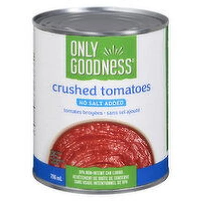 Only Goodness - Crushed Tomatoes, No Salt Added, 796 Millilitre