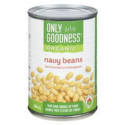 Only Goodness - White Navy Beans Organic, 398 Millilitre