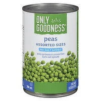 Only Goodness - Peas, No Salt Added, 398 Millilitre