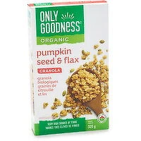 Only Goodness - Organic Pumpkin Seed & Flax Granola, 325 Gram