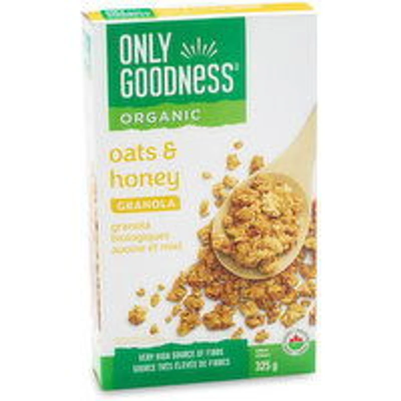 Only Goodness - Organic Oats & Honey Granola, 325 Gram