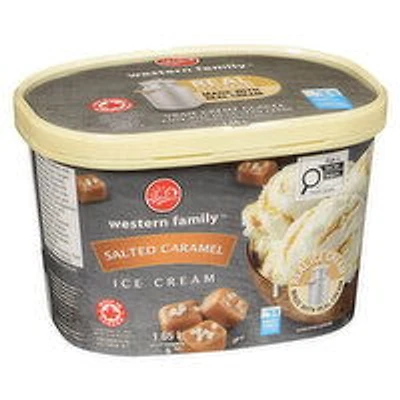 Western Family - Classic Salted Caramel Ice Cream, 1.65 Litre