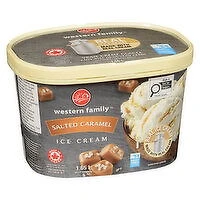 Western Family - Classic Salted Caramel Ice Cream, 1.65 Litre