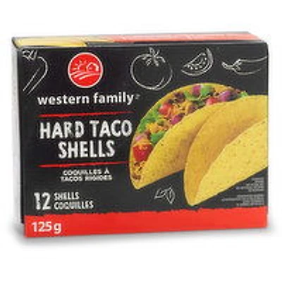 Western Family - Hard Taco Shells, 125 Gram
