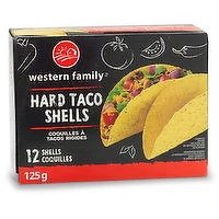 Western Family - Hard Taco Shells, 125 Gram
