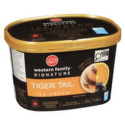 Western Family - Signature Tiger Tail Ice Cream, 1.65 Litre