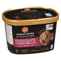 Western Family - Signature Chocolate Caramella Ice Cream, 1.65 Litre