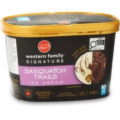 Western Family - Signature Sasquatch Trails Ice Cream, 1.65 Litre