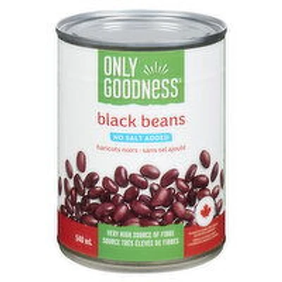 Only Goodness - Black Beans, No Salt Added, 540 Millilitre