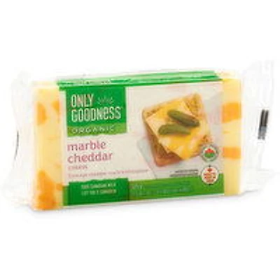 Only Goodness - Organic Marble Cheddar Cheese Block, 325 Gram