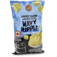 Western Family - Wavy Ripple Potato Chips, Lightly Salted, 235 Gram