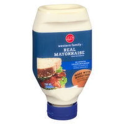 Western Family - Real Mayonnaise, Squeezable, 750 Millilitre