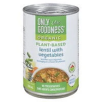 Only Goodness - Organic Plant-Based Lentil with Vegetables Soup, 398 Millilitre