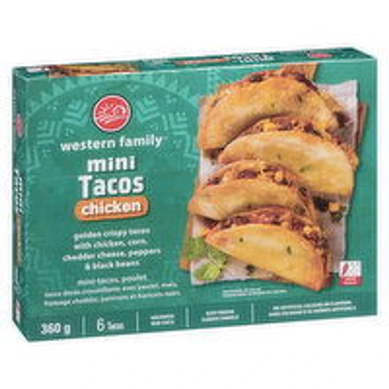 Western Family - Chicken Mini Tacos, 360 Gram