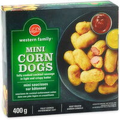 Western Family - Mini Corn Dogs, 400 Gram