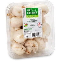 Only Goodness - Organic White Mushrooms, 227 Gram