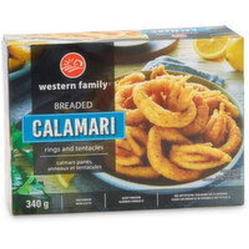 Western Family - Breaded Calamari, 340 Gram