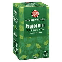 Western Family - Peppermint Herbal Tea, 20 Each