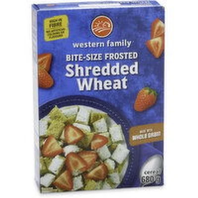 Western Family - Bite Size Frosted Shredded Wheat, 680 Gram