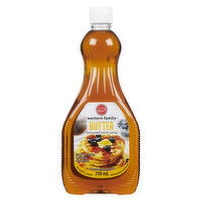 Western Family - Butter Flavoured Pancake Syrup, 710 Millilitre