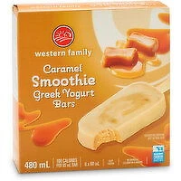 Western Family - Caramel Greek Yogurt Bars, 480 Millilitre