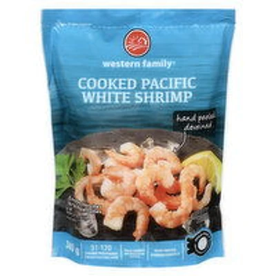 Western Family - Cooked Pacific White Shrimp, 340 Gram