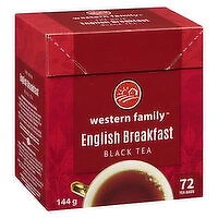 Western Family - English Breakfast Black Tea, 72 Each