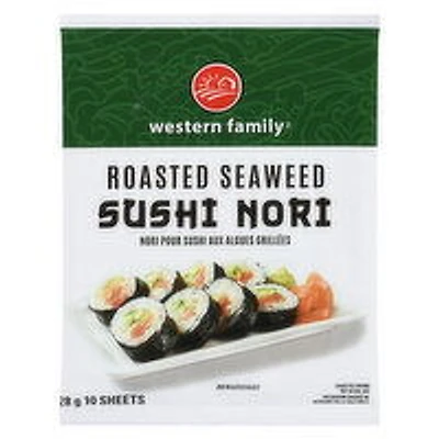 Western Family - Roasted Seaweed sushi nori, 28 Gram