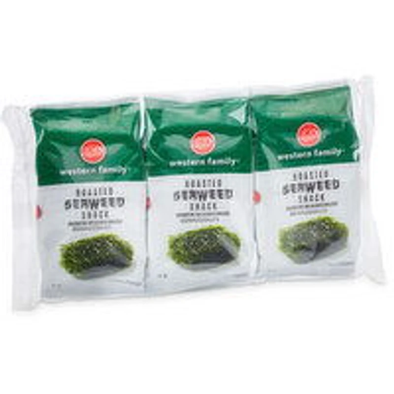 Western Family - Roasted Seaweed Snack, 3 Each