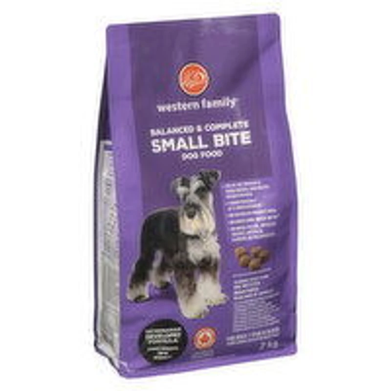 Western Family - Balanced & Complete Small Bite Dog Food, 2 Kilogram