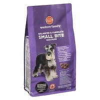 Western Family - Balanced & Complete Small Bite Dog Food, 2 Kilogram