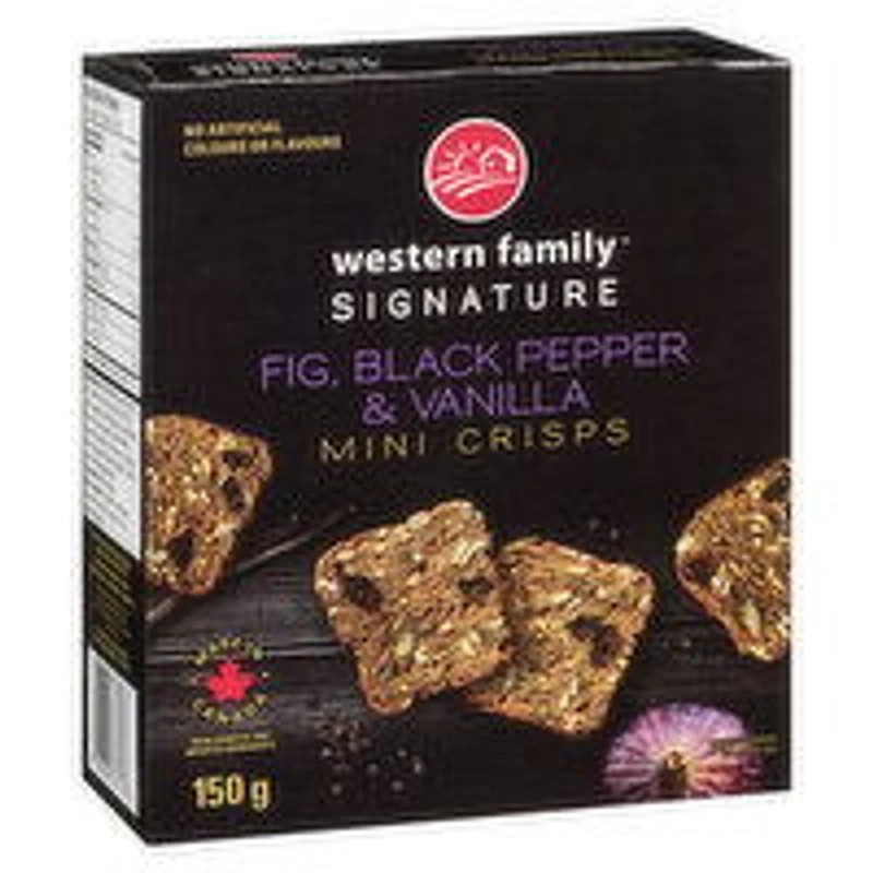 Western Family - Signature Mini Crisps, Vanilla & Black Pepper, 150 Gram