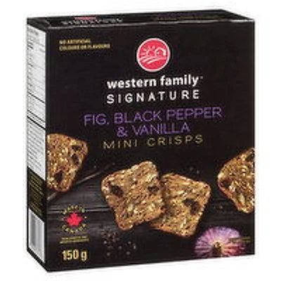 Western Family - Signature Mini Crisps, Vanilla & Black Pepper, 150 Gram