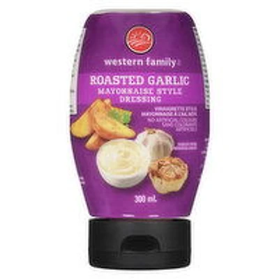 Western Family - Roasted Garlic Mayonnaise Style Dressing, 300 Millilitre