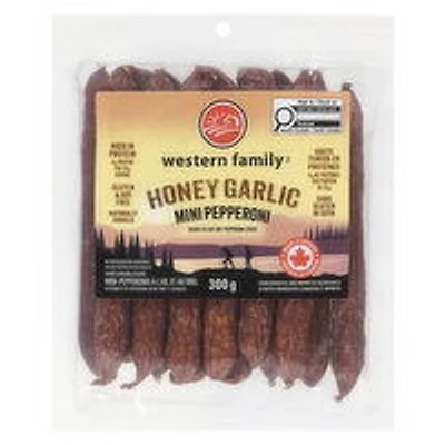 Western Family - Honey Garlic Pepperoni Sticks, 300 Gram