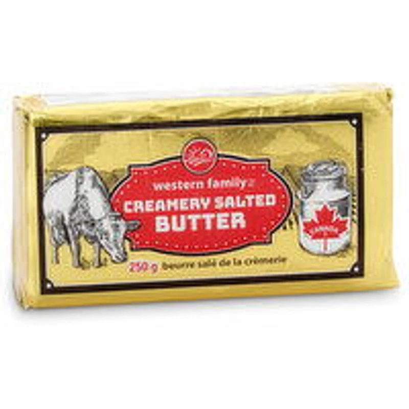 Western Family - Salted Butter, 250 Gram