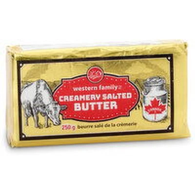 Western Family - Salted Butter, 250 Gram