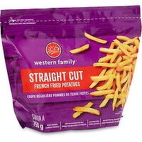 Western Family - Straight Cut French Fried Potatoes, 750 Gram