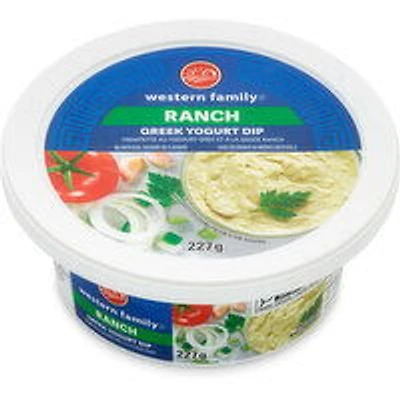 Western Family - Ranch Greek Yogurt Dip, 227 Gram