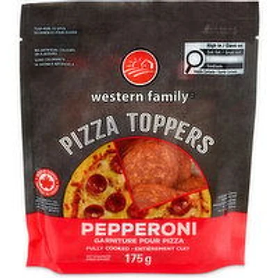 Western Family - Sliced Pepperoni Pizza Topper, 1 Each
