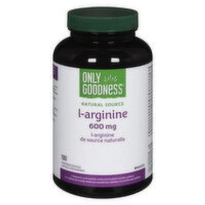 Only Goodness - Arginine Capsules 600mg, 180 Each