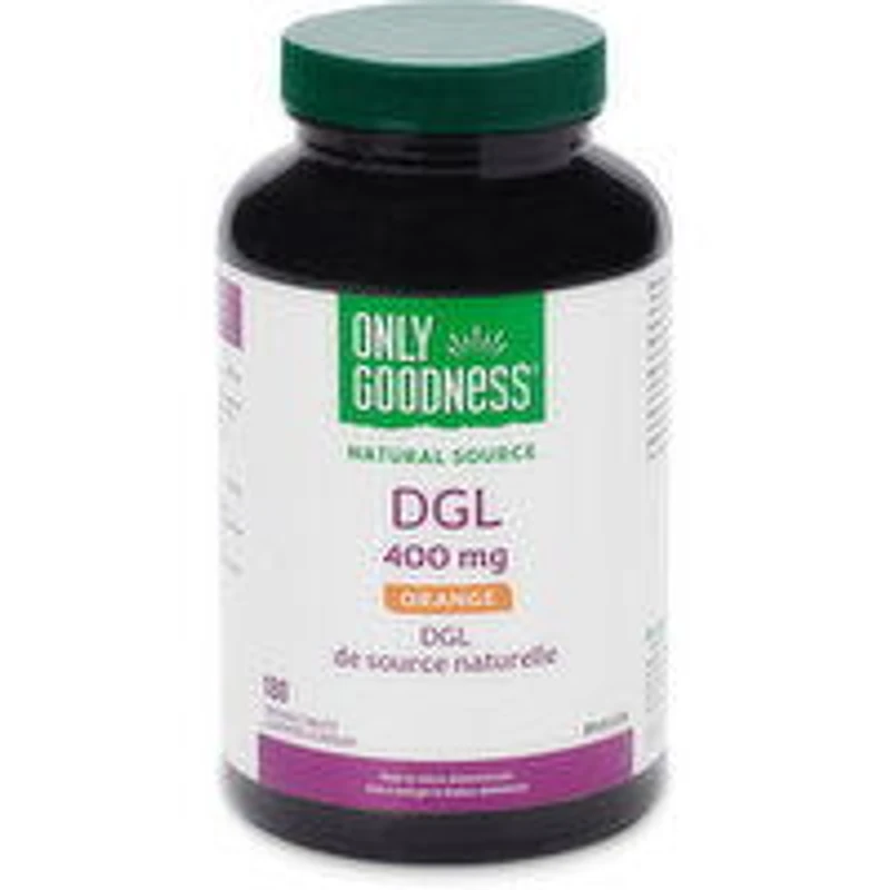Only Goodness - DGL 400 mg Chewable Tablets, 180 Each