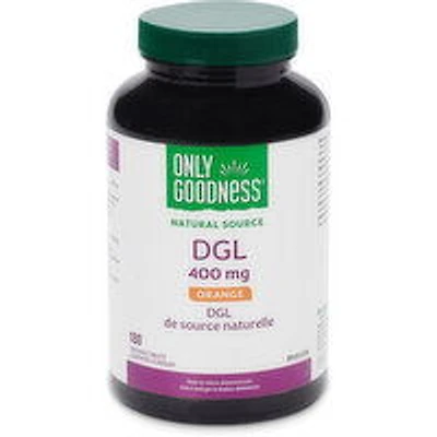 Only Goodness - DGL 400 mg Chewable Tablets, 180 Each