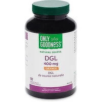 Only Goodness - DGL 400 mg Chewable Tablets, 180 Each