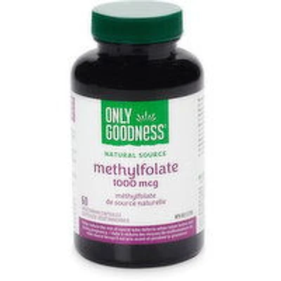 Only Goodness - Methylfolate Capsules (Active Folic Acid), 60 Each