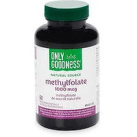 Only Goodness - Methylfolate Capsules (Active Folic Acid), 60 Each