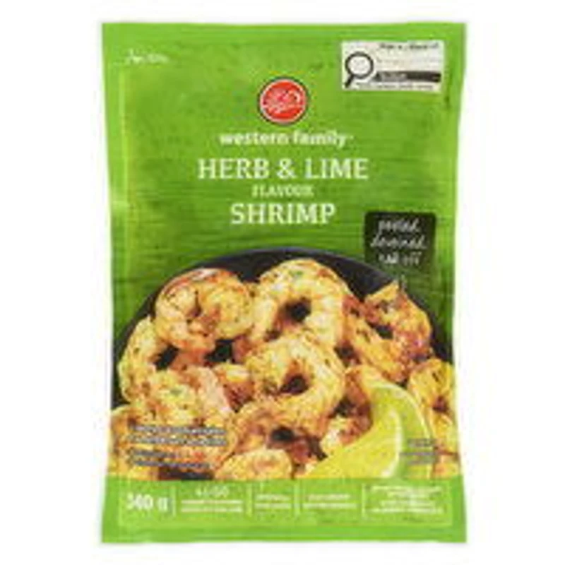 Western Family - Herb & Lime Shrimp, 340 Gram