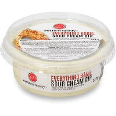 Western Family - Everything Bagel Sour Cream Dip, 227 Gram